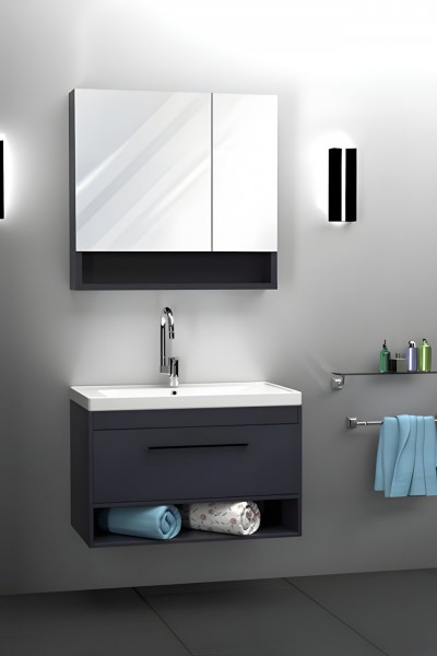 Bakırköy 80 Cm Banyo Dolabı