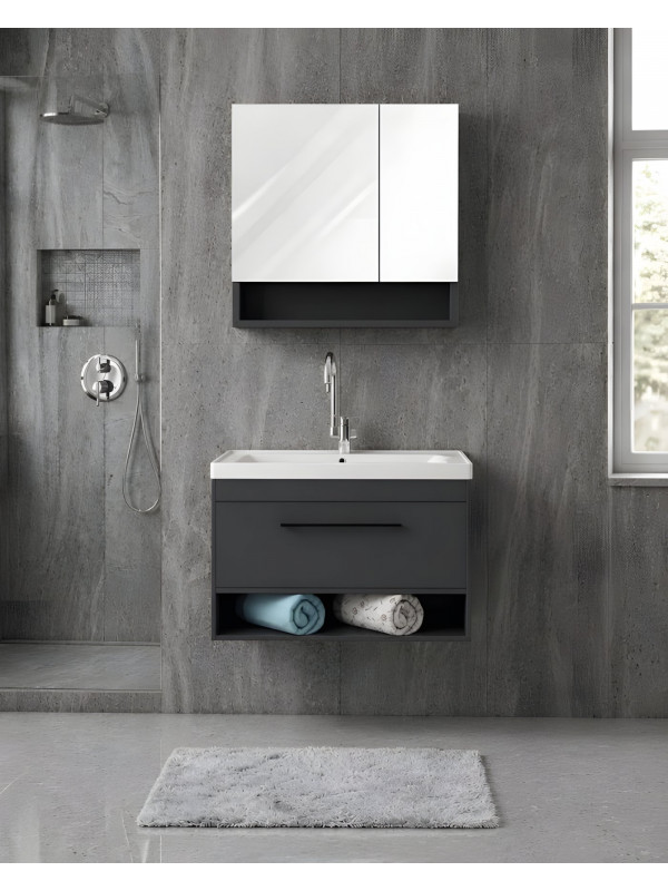Bakırköy 80 Cm Banyo Dolabı