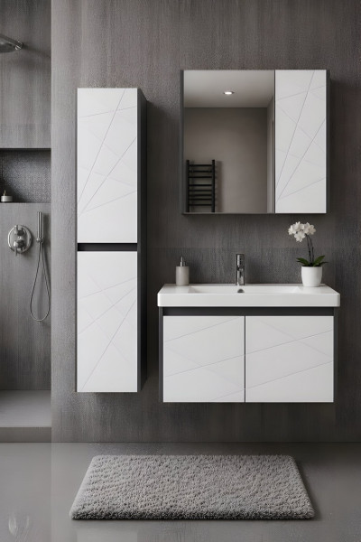 Lila 65 Cm Banyo Dolabı