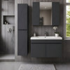 Lila 100 Cm Banyo Dolabı