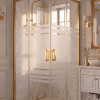 Kare Gold Profil Wt-1024 Desen 5 mm Temperli Cam H190 cm Duşakabin
