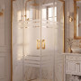 Kare Gold Profil Wt-1024 Desen 5 mm Temperli Cam H190 cm Duşakabin